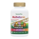 Natures Plus Animal Parade Gull Barnas Multivitamin - Assortert Cherry, Orange & Grape Flavors - 120 Chewable Animal-Shaped Tabletter - Vegetarisk, Glutenfri - 60 Serveringer