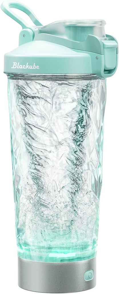 BLACKUBE Elektrisk Protein Shaker Flasker - 18 oz Oppladbar Vortex Mixer Cup | BPA Gratis | Laget med Tritan | For å lage proteinshakes