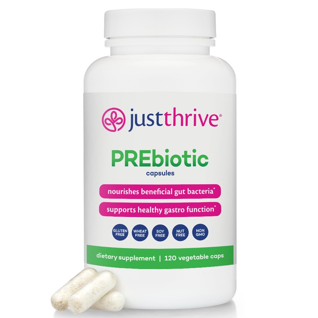 Bare Thrive PREbiotic Capsules - Prebiotic Blend for Gut helse og immun støtte, 120 Caps