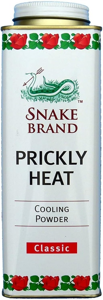 Slange merkevare Prickly varmekjølepulver til daglig bruk - Anti-Kafing, varmeutstråling relief, klassisk opprinnelige sent (9.9 oz / 280g)