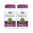 Naturens måte Oregano olje 75-85% Carvacrol per kapsel, vegetarisk, 60 vegetariske kapsler, pakke med 2