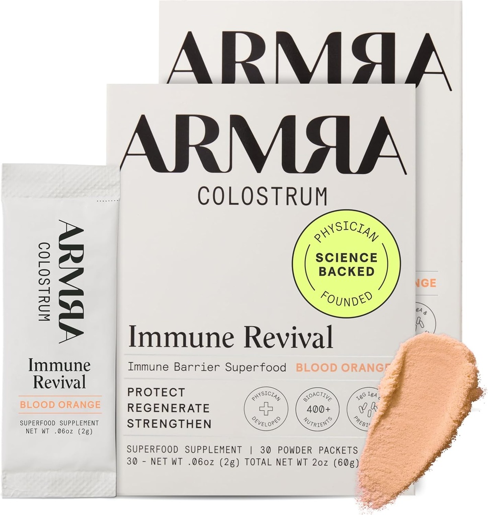 ARMRA ColossrumTM pulver | Blod oransje | Gut Helse & Bloating | Hud & Hår | Immunitet | Keto, Gluten & Fat-fri | 60 Serveringer