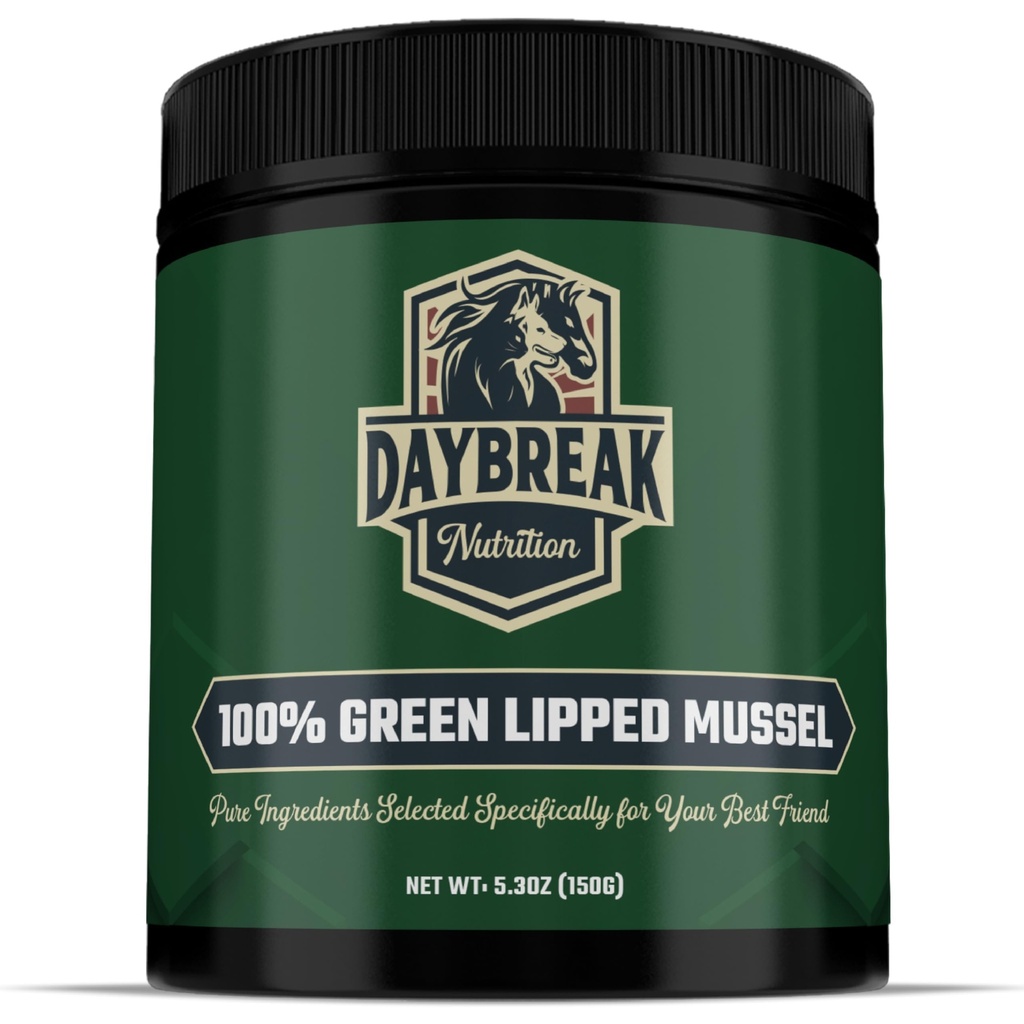 Pure Green Lipped Mussel pulver for hunder og katter - 100% New Zealand Grønn Lipped Mussels - Anti Inflammatory Supplement & vitaminer for å hjelpe kjæledyr håndtere leddgikt, ledd smertelindring - 150 gram