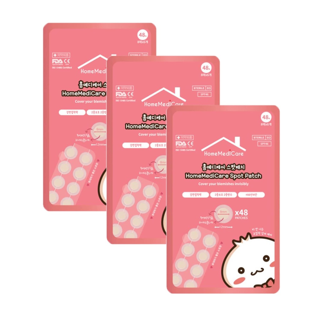 Spot Bean Homemedicare Acne Korean Pimple Spot Healing Patch Absoring Hydrokolloid Acne Patch SPF46 (144 Patches) Deksel Blemish & Zits