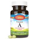 Carlson - Vitamin A, 15000 IU Palmitat (4500 mg RAE), Visjon Helse og sunn hud, Immunfunksjon, 240 Softgels
