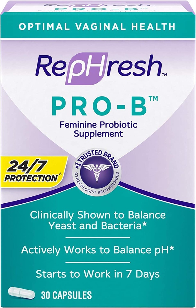 RepHresh Pro-B Probiotiske Feminine Supplement (pakke på 5)