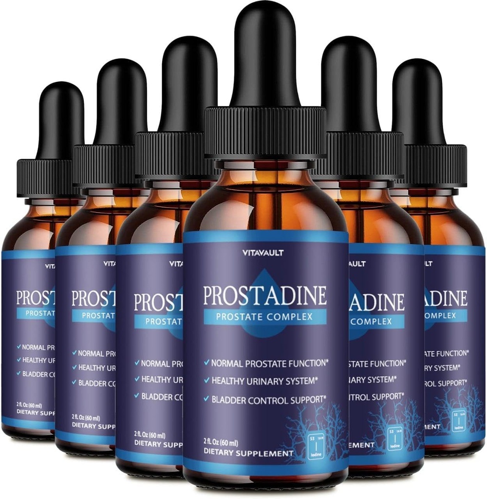 Prostadin, Potent Prostata støtte flytende dråper, høy-rød prostadin for total prostata velvære, enkel å bruke dropper form (6 pakke)