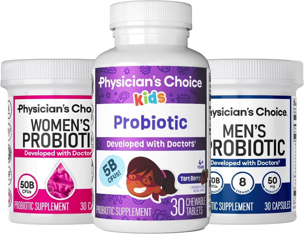 Probiotic Family Bundle - Kvinner probo(30ct) + barn probo(30ct) + menn probo(30ct)