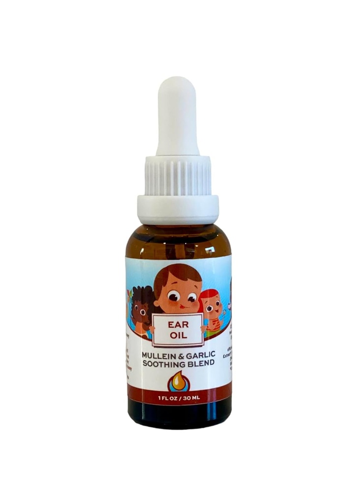 Punkin Butt Baby øreolje | Økologisk hvitløk, Mullein, Calendula øredråper trygt for spedbarn (1 oz)