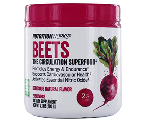 Ernæring Works Beets Superfood Powder Drink Mix for energi og utholdenhet, 7.1 oz.