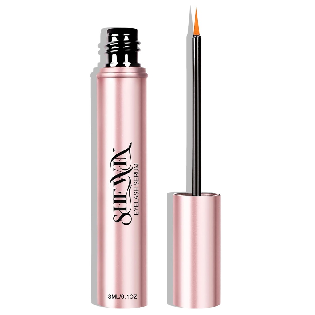 Rapid Eyelash Growth Serum Biotin - Eyebrows Enhancement Vitaminer, Peptider, Aminosyrer Lash for Thicker, Longer Eyelashes Eyebrows (Irritasjonsfri formulert, 3ML)