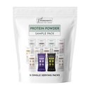 Protein pulver laget med 100% Grass Fed, ikke denaturert Whey | Fire forskjellige proteinkilder fra organiske hele mat ingredienser | 12 Serveringer | 22g Protein (12 Serveringer, prøve Variety Pack)