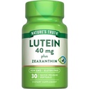 Naturens sannhet lutein og Zeaxanthin Supplement ® 40mg 30 Softgels ® Ikke-GMO & Glutenfri