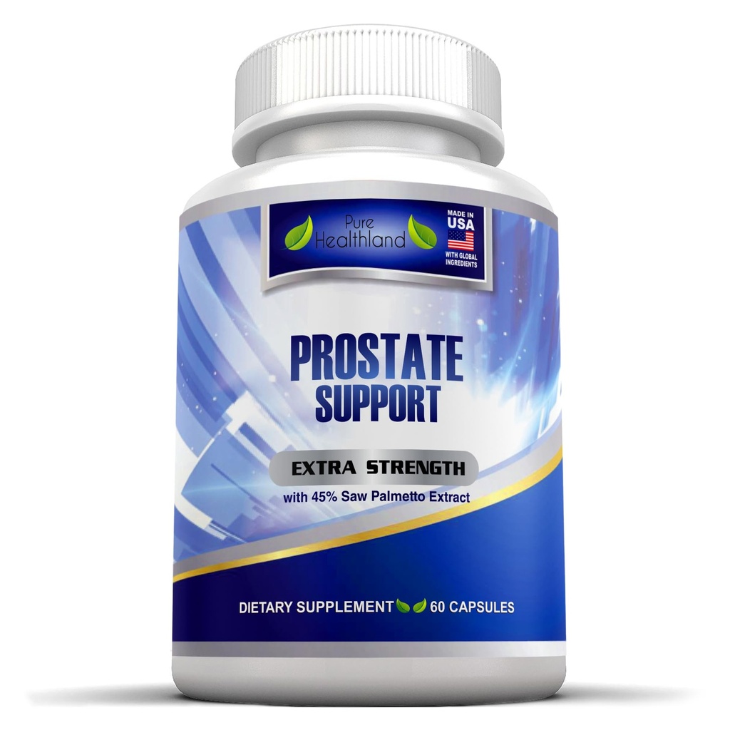 Prostata Helse Supplement for menn – 33 naturlige ingredienser med 45% Sag Palmetto Extract