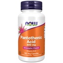 NU Mattilskudd, Pantotensyre (Vitamin B-5) 500 mg, B-kompleks vitamin, 100 kapsler
