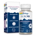 SOLARAY Ashwagandha Kapsler 18X Absorpsjon - Ashwagandha Root and Leaf Extract 240 mg - Av og til Stress Relief and Mood Support Supplement - Vegansk, 60-dagers garanti - 30 Services, 30 Vegkaps