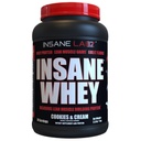 Insane Labz Insane Whey,100% Muskelbygging Whey Protein, BCAA Amino Profil, Mass Gainer, Måltid erstatning (cookies og krem, 30 serveringer)