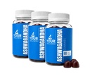 Ashwagandha Gummies Blandet Berry KSM-66, Lion's Mane, Vitamin-D, Ikke-GMO, Glutenfri, Gelatin Free & Kosher (180 Count (Pack of 3))