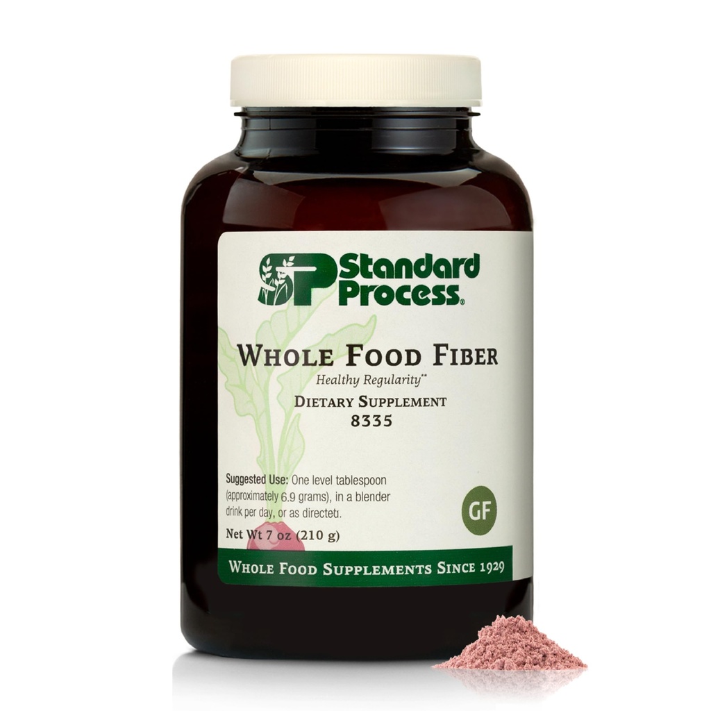 Standard prosess - Hele matfiber - Daglig fiber Supplement for Digestive Helse & Gut Support - høy fiber pulver med oppløselig & uoppløselig Fiber - Ikke-dampende, ikke-soy & Glutenfri - 7 oz (210 g)