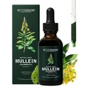 Bedrebrand Mullein Drops for Lung Detox - Mullein Leaf Tinktur med klorofyll - Hjelper støtte pustende helse, alkoholfri, 1 måneds forsyning - 60 ml