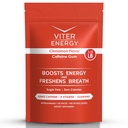 Viter Energi Koffeinert Gum 60 mg Koffein, B-vitaminer, Guarana, Sukkerfri. (Cinnamon, 8oz, bulkpose)