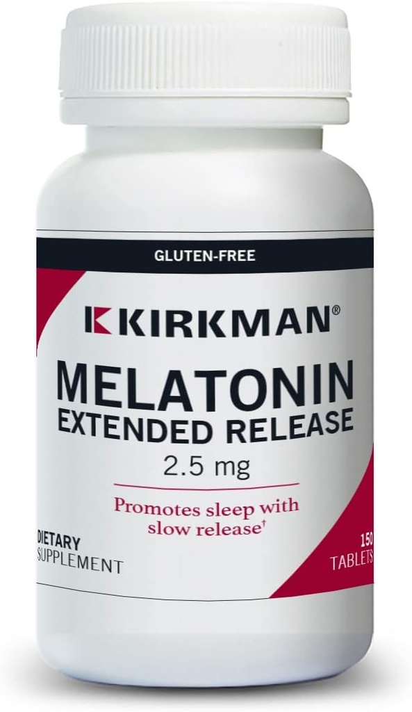 Kirkman – Slo-destillat Melatonin - 2,5 mg - 150 tabletter
