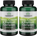 Swanson Senna Psyllium Cascara Complex GI Tract Regularity Support 90 kapsler (2 pakke)