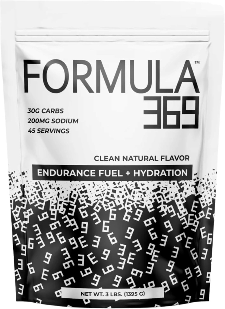 Formel 369 utholdenhet og energi drikk blanding – 30 g karbohydrater + elektrolyter | Dual karbohydrat pulver for atleter | Vegan | (3 lb, uslavored)