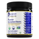 Premier Research Labs Premier Fermented Beets - Beet Root Powder Fermented, Organic Fermented Beets for menn og kvinner, Beetroot, Nitrater, Blodtrykk Support, USDA Organic - 6.3 Oz Jar