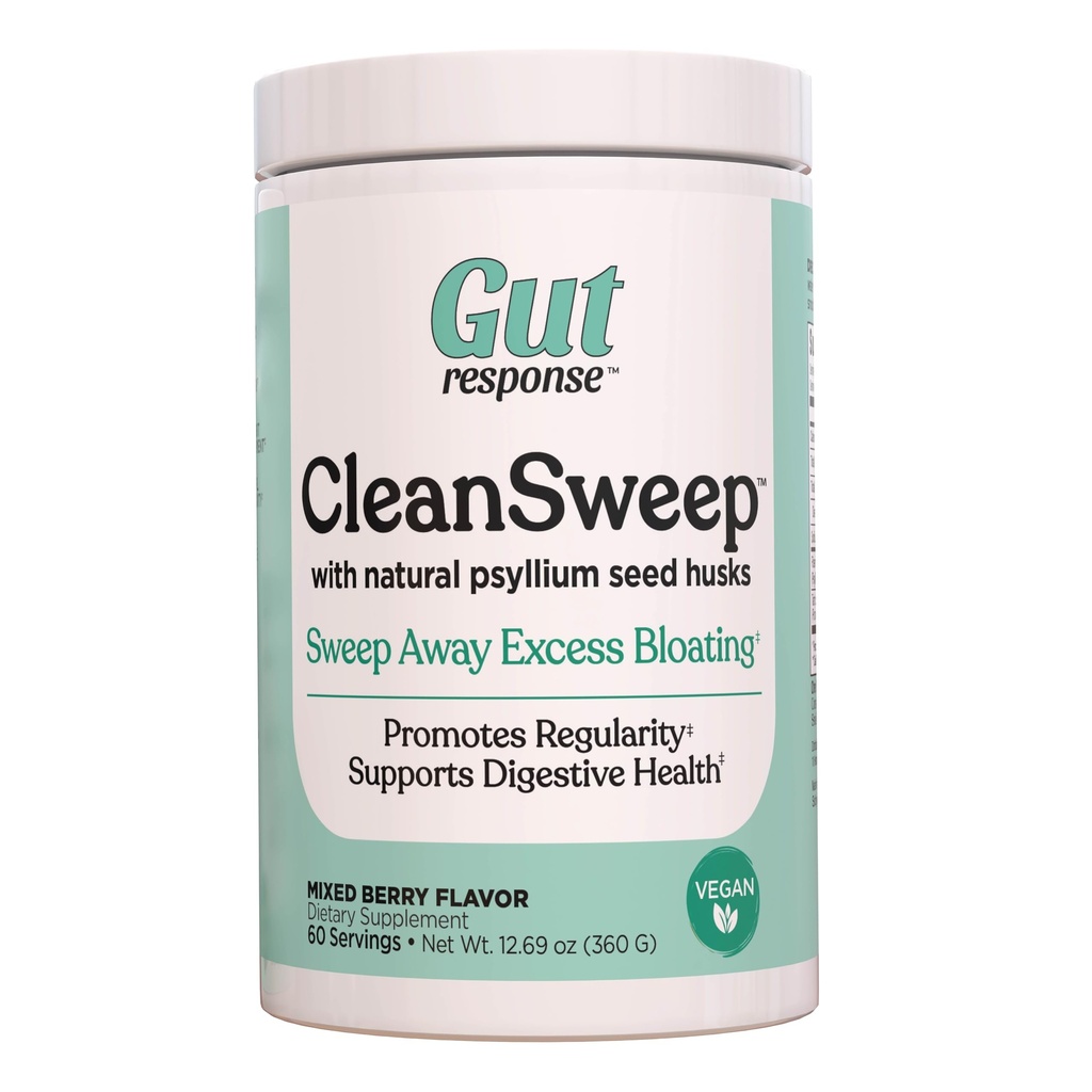 CleanSweep med naturlig Psyllium Seed Husker & Beet Fiber, Naturlig sunn detox, fremmer bloating relief, vektkontroll, faciliterer Bowell Regularity, Blandet Berry Flavor, 60 serveringer