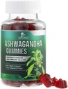 Ashwagandha Gummies 30:1 Ekstrakt fra 3000mg - Vegan, Plante Basert, Ikke-GMO, Glutenfri og Gelatinfri, Ashwagandha Supplement for kvinner & menn, Naturlig ro, Avslapping, og immunstøtte, 60 Gummies