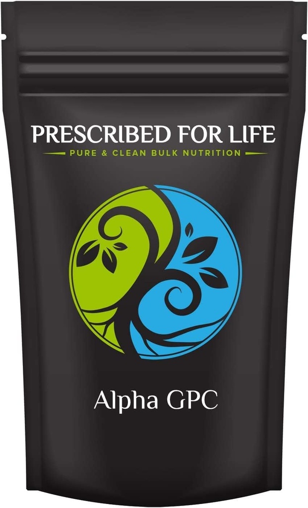 Prescribed For Life Alpha GPC Powder, L Alpha glycerylphosphorylcholine, Choline Supplement for Cognitive Function, Non GMO, Vegan, Soy Free (5kg)