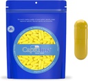 Farget Størrelse 0 tomme gelatinkapsler av Capsuline - gul / gul 10000 greve |Kosher & Halal sertifisert |Glutenfri
