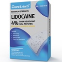 CARELAND 4% Lidocaine Patches 18 stk Vanntett Maks styrke tilbake Smerte Relief Produkter Patches med sterk klebrig grense, for hals Knøye skulder smerte relief muskel relaxer, super klebrig
