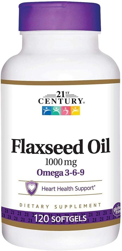 ikj Flaxfrø Olje Omega 3-6-9 Kosttilskudd Softgels 1000mg 120 ct