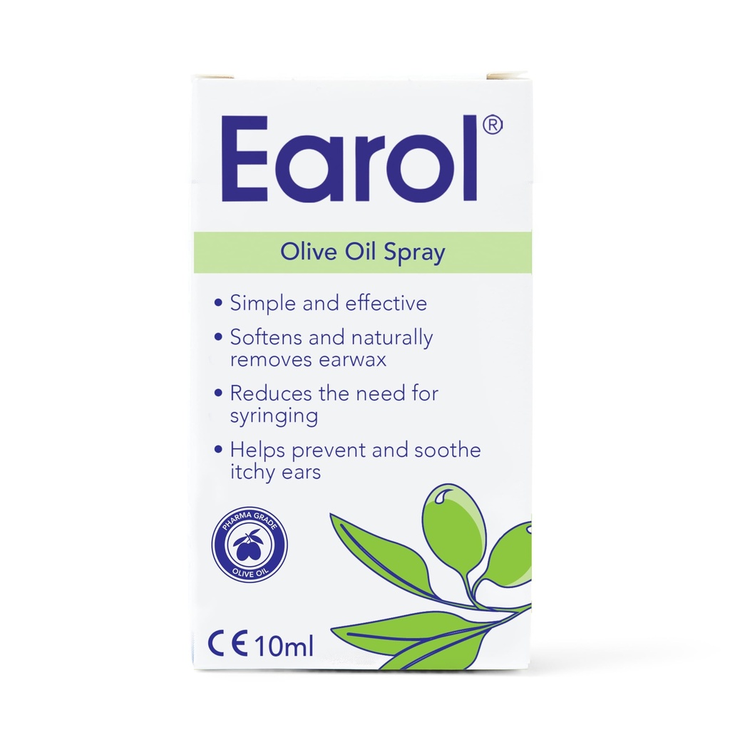 Earol Olive Oil Naturlig øret wax mykning naturlig fjerner effektiv spray