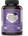 Olderberry Gummies - 60 Grev naturlig med sink, vitamin C, & eldrebær (Sambucas)