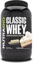 NutraBio Classic Whey Protein pulver- 25G Protein Per Scoop - Full-Spectrum Amino Acid Profile - Ingen fyllemidler, kunstige farger, preservatives - (Banana Cream Pie, 2 pund)