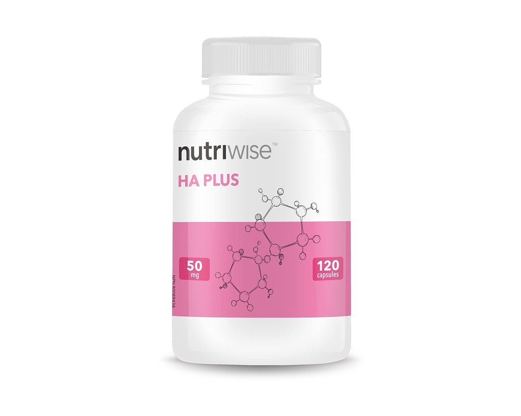 Nutrivis HA Plus høy potens hyaluronsyre + kollagen 120 kapsler