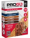 ProGo Protein Bars, Lav Sukker, Høye Protein Snacks (opp til 21g) - 95% ren isolasjon for raskere muskelvekst og gjenoppretting, lav kalorie, søtet w/Peanut Butter & Rå Honning (4-fylke, Starter Pack)