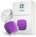 Livia Menstruell smertelindringsenhet, Purple – Off-Switch for Periode Smerte – Bærbar og diskret – Oppladbart, opptil 12 timers batteri – komplett sett med Stick-On Pads – Go-to Travel Partner