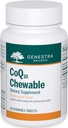Genestra merker CoQ10 Chewable | Coenzym Q10 Supplement | 60 Chewable tabletter | Naturlig Blackcurrant Flavor