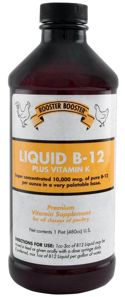 Rooster Booster B-12 væske, 16-Ounce