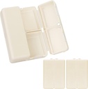 FYY Daily Pill Organizer, 2 stk 7 sammenligninger bærbare piller saken reisepill organisator,[Folding Design] Pill boks for å rense lomme til å holde vitaminer, Cod Liver Oil,Supplements og medisinering-hvitt