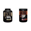Dyr 100% Whey Protein pulver Vanilla 4lb Bundle Fury Pre Workout pulver Supplement vannmelon 16.96oz
