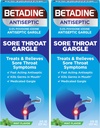 Betadin Sore Throat Relief Gargle, Mint Flavor, hurtigvirkende antiseptisk, Povidon-Iodine 0,5%, 8 oz (Pack of 2)