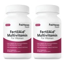 Fairhaven Helse FertilAid for kvinner | Prenatal Vitamin Fertilitet Kosttilskudd for kvinner | Konsepsjon for henne med Vitex og Folate | Støttesyklus regelmessighet og ovulering * | 180 Kapsler