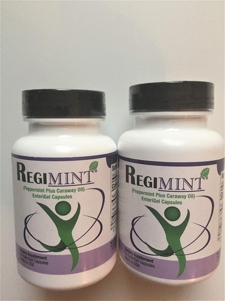 Peppermynte Olje Plus Caraway Enteric Caps. IBS (2-pakke / 120ct) (2)