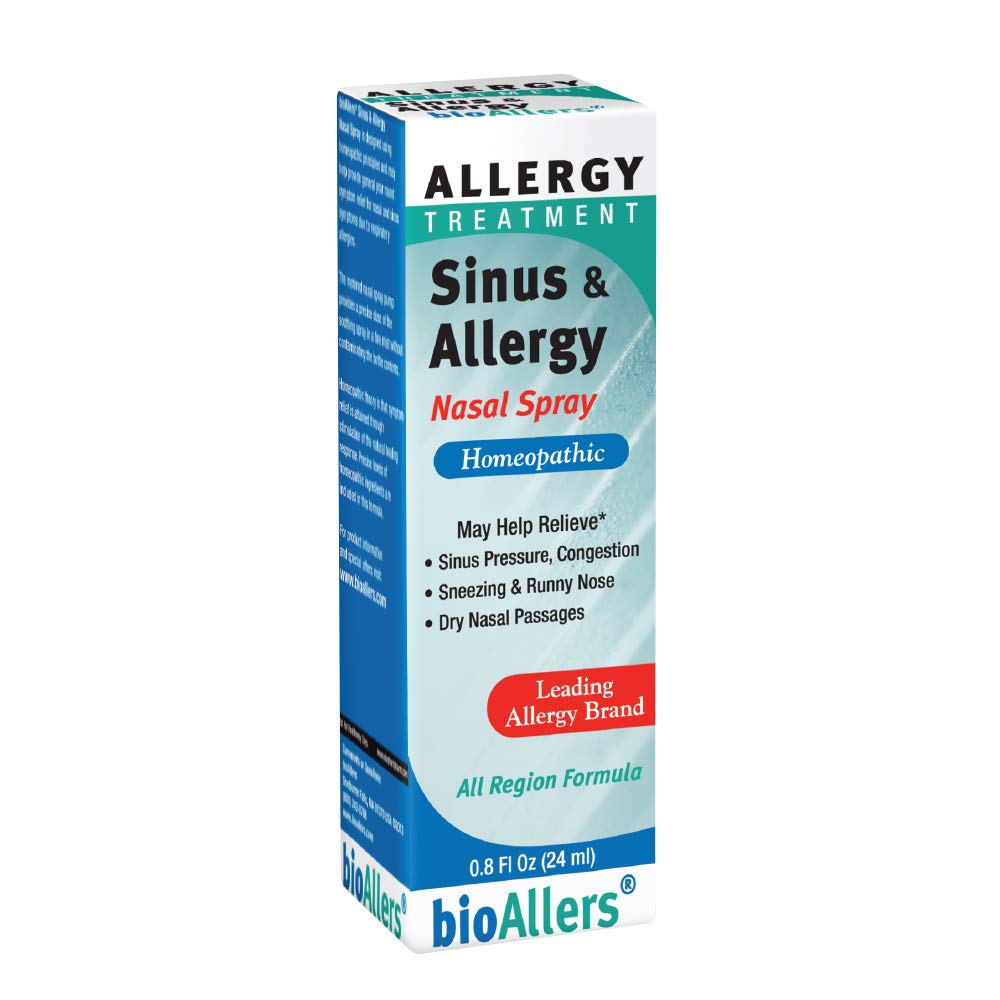 NaturalCare Homeopatisk Allergi Nasal Spray av bioAllers, 1 Fl Oz ® Kan bidra til å lindre Sinus Pressure, Congestion, Sneezing, Runny Nese & Kylling, Vannige øyne
