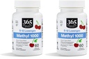 Hele matmarkedet, Metyl B-12 Lozenges 1000mcg, Cherry Flavor, 60 ct (pakke med 2)